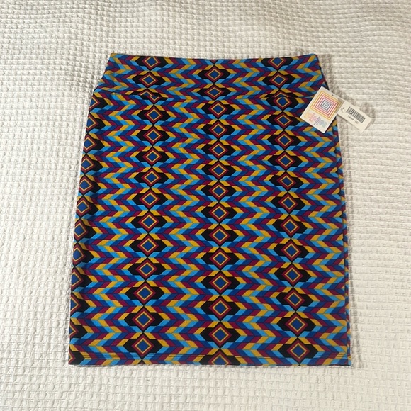 LuLaRoe Women’s Cassie Pencil Skirt/Size:3XL /Color: Multi-Abstract Print (NWT) - Picture 1 of 7